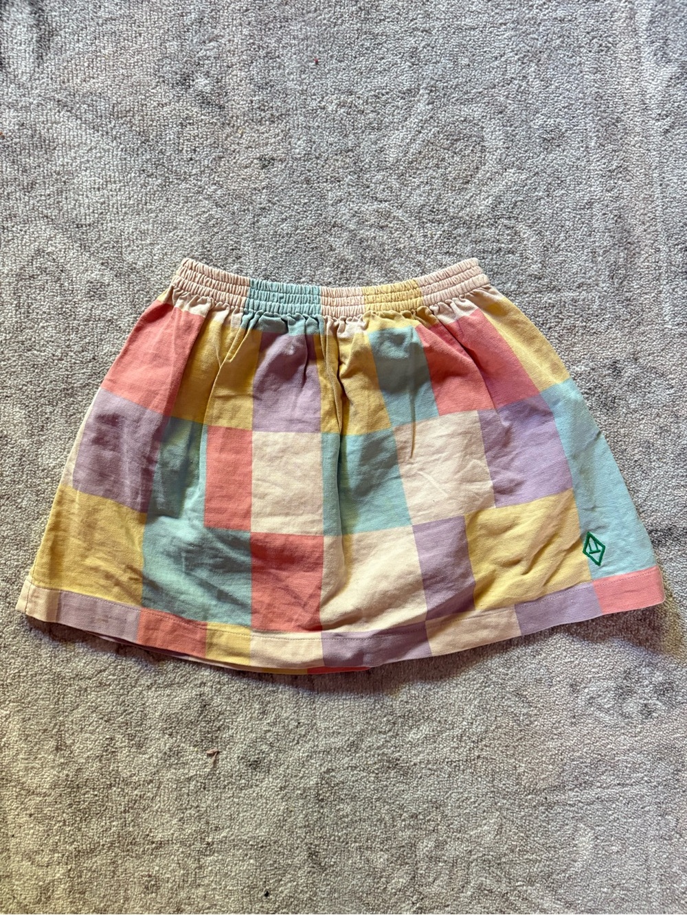 The Animals Observatory Pastel Patchwork Skirt - Multicolor 6y